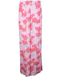 Semicouture - Viskose weite hosen - Lyst