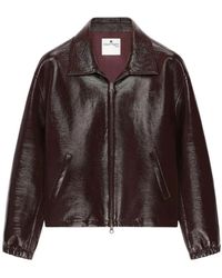 Courreges - Jassen ,Bruin ,Nylon Jassen - Lyst