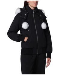 Moose Knuckles - Jassen ,Zwart ,Katoen Original Debbie Down Bomber - Lyst