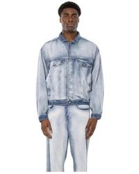 DIESEL - D-Denver-Fsi1 Trucker Jacket - Lyst