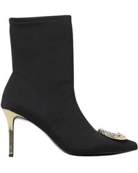 Just Cavalli - Stilvolle Flache Stiefeletten Schwarz - Lyst