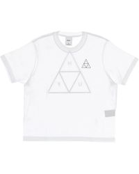 Huf - Weißes Relax Tee Mit Triple Triangle - Lyst