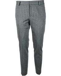 Daniele Alessandrini - Graue elegante hose mit polyesteranteil - Lyst