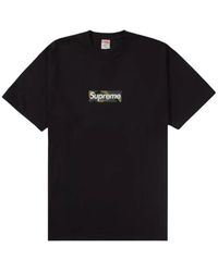 Supreme - Tops ,Zwart ,Katoen Box Logo Tee - Lyst