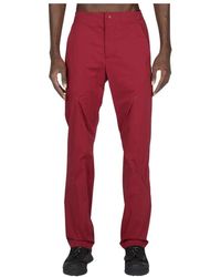 Post Archive Faction PAF - Broeken ,Rood ,Katoen Katoenmix Shell Broek - Lyst
