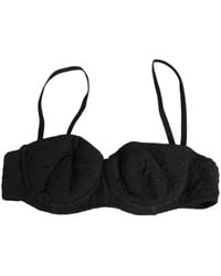 Dolce & Gabbana - Schwarzer Bestickter Bügel-Bh Unterwäsche - Lyst