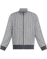 Lacoste - Hoodies & Sweatvesten ,Grijs ,Katoen Paris Zip-Up Sweatshirt - Lyst