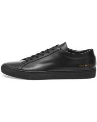 Common Projects - Sneakers basse in pelle nera - Lyst