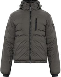 Canada Goose - Jassen ,Grijs ,Leer Lodge Down Jacket - Lyst