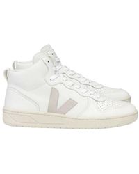 Veja V 15 Leather Extra White Natural Sneaker - Bianco