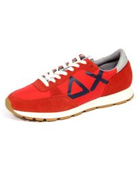Sun 68 - Schoenen ,Rood ,Suède Blauwe Suède Schoen Z28105 Niki - Lyst