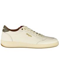 Blauer - Weiße Leder Herren Sneaker - Lyst