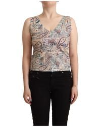 John Galliano - Sleeveless Tops - Lyst