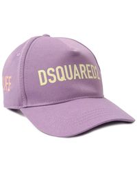 DSquared² - Logo baseball cap lavander - Lyst