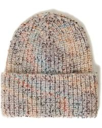 Twinset - Gerippte Gestrickte Beanie Mütze - Lyst