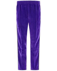 Needles - Lila Velours Trainingshose Aw24 - Lyst