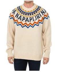 Napapijri - Round-Neck Knitwear - Lyst