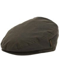 Barbour - Cheviot Waxed Flat Cap - Lyst