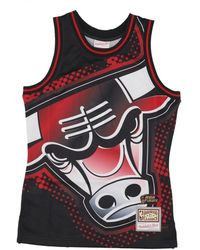 Mitchell & Ness - Fitness ,Zwart ,Polyester Chicago Bulls Tank Top Basketbal Mode - Lyst