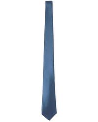 Kiton - Accessoires ,Blauw ,Zijden Stropdas - Lyst