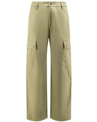 Burberry - Broeken ,Groen ,Katoen Cargo Stijl Katoenen Broek - Lyst