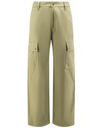 Burberry - Broeken ,Groen ,Katoen Cargo Stijl Katoenen Broek - Lyst