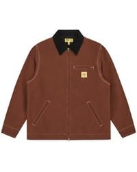 ICECREAM - Jassen ,Bruin ,Katoen Canvas Werkjas - Lyst