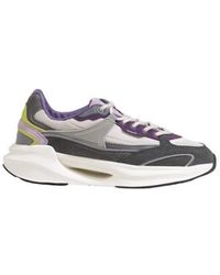 Date - Schoenen ,Veelkleurig ,Grijze Stoffen Sneaker - Lyst