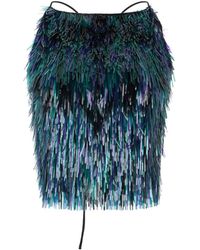 Alberta Ferretti - Tops ,Veelkleurig ,Pailletten Mouwloze Top Met Pailletten - Lyst