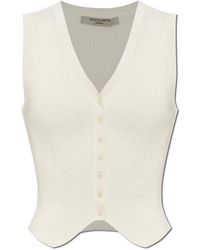 AllSaints - Cruz Ribbed Knitted Vest - Lyst