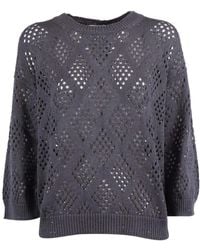 Peserico - Round-Neck Knitwear - Lyst