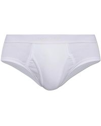 Tom Ford - Ondergoed ,Wit ,Katoen Katoenen Slips Met Logo - Lyst