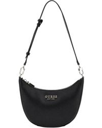 Guess - Schwarze Schultertasche Mit Modernem Design - Lyst