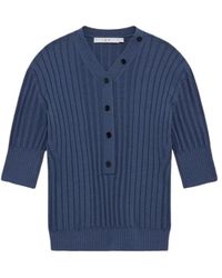IRO - Truien & Vesten ,Blauw ,E26 Top - Lyst