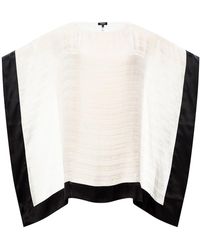 Balmain Zijden Jurk Met Logo - Wit