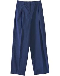Paul Smith - Broeken ,Blauw ,Katoen Pantaloni Larghi - Lyst