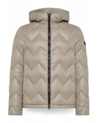 Peuterey - Jassen ,Leer Honova Lks Piumino Met Korte Chevron-Quilting - Lyst