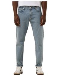 Woodbird - Jeans ,Blauw Straight Leg Blauwe Jeans - Lyst