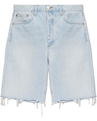 Agolde - Korte Broeken ,Blauw ,Denim Anson Denim Shorts - Lyst