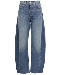 Agolde - Jeans ,Blauw ,Blauwe Luna Stuk Jeans - Lyst