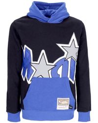 Mitchell & Ness - Hoodies & Sweatvesten ,Zwart ,Katoen Orlando Magic Nba Hoodie Zwart - Lyst