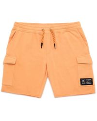 Munich - Oversized bermuda camp shorts in cotone - Lyst