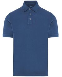 Fedeli - Tops ,Blauw ,Katoen North Piquet Polo Shirt - Lyst