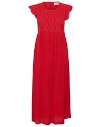 Cream - Kleedjes ,Rood ,Maxi-Jurk - Lyst