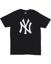'47 - Tops ,Zwart ,Katoen Backer Echo Tee - Lyst