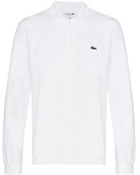 Lacoste - Tops ,Wit ,Katoen Classic Fit Long Sleeve.12.12 Polo - Lyst