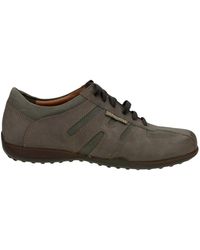 Mephisto - Sneaker aus dunkelbraunem leder - Lyst