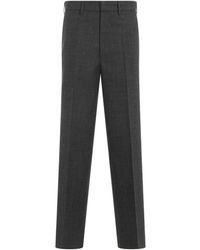 Miu Miu - Graue wollhose - Lyst