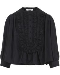 Chloé - Gathered Ruffle Top - Lyst
