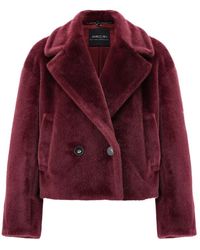 Marc Cain - Fluffy Shearling Jas - Lyst